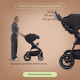 Коляска прогулочная Kidzi Storm, Black