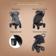 Коляска прогулочная Kidzi Storm, Black