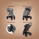Коляска прогулочная Kidzi Storm, Gray