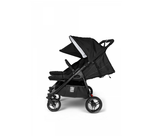 Прогулочная коляска для двойни Valco Baby Slim Twin Series 2, Pitch (Черный)