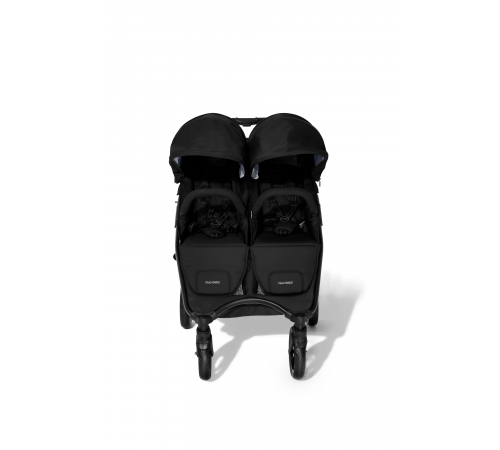 Прогулочная коляска для двойни Valco Baby Slim Twin Series 2, Pitch (Черный)