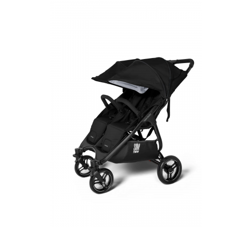 Прогулочная коляска для двойни Valco Baby Slim Twin Series 2, Pitch (Черный)
