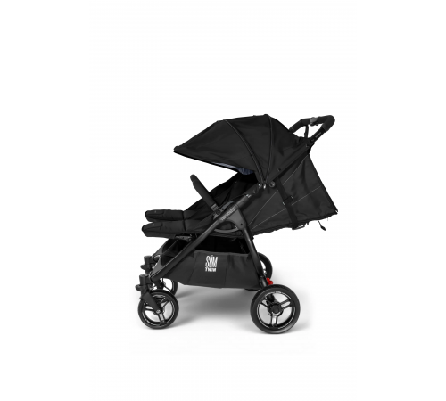 Прогулочная коляска для двойни Valco Baby Slim Twin Series 2, Pitch (Черный)