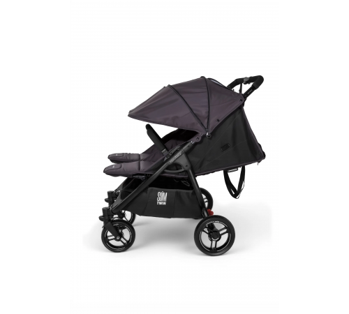Прогулочная коляска для двойни Valco Baby Slim Twin Series 2, Signature grey (Серый)
