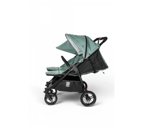 Прогулочная коляска для двойни Valco Baby Slim Twin Series 2, Slate blue (Бирюзовый)