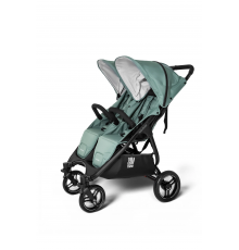 Прогулочная коляска для двойни Valco Baby Slim Twin Series 2, Slate blue