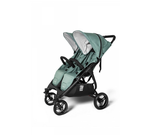 Прогулочная коляска для двойни Valco Baby Slim Twin Series 2, Slate blue (Бирюзовый)