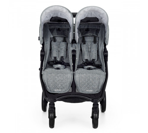 Прогулочная коляска для двойни Valco Baby Slim Twin Tailormade, Grey Marle