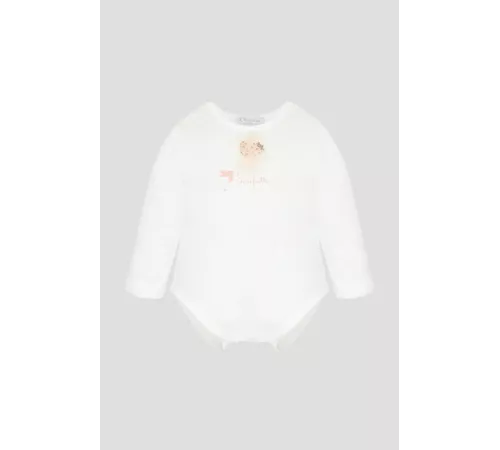 Боди с рюшами для новорожденной девочки арт. 665.07 Экрю Choupette