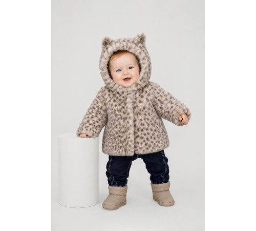 Шубка для новорожденной девочки арт. 977.20 Бежевый Choupette