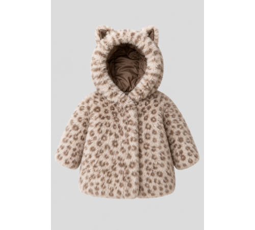 Шубка для новорожденной девочки арт. 977.20 Бежевый Choupette
