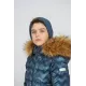 Комбинезон утепленный на синтепухе с меховой опушкой для мальчика арт. 833.20 Темно-синий