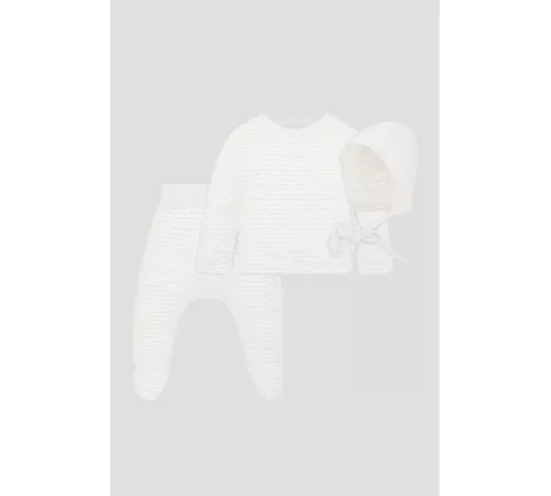 Комплект из трикотажа для новорожденного мальчика арт. 45.123 Серый меланж Choupette