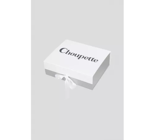 Коробка подарочная серебристая на магните 19.1.265 Choupette