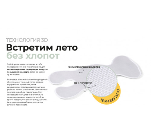 Вкладыш в автокресло Tutis Aero (32х85 см)