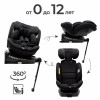Автокресло Agex Comfort i-Fix 360 New (0-36 кг), Black