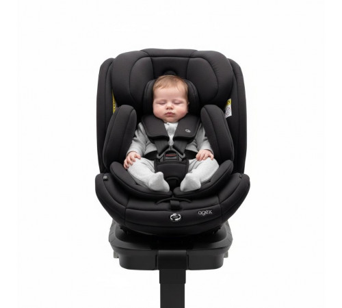 Автокресло Agex Comfort i-Fix 360 New (0-36 кг), Black