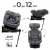 Автокресло Agex Comfort i-Fix 360 New (0-36 кг), Grey