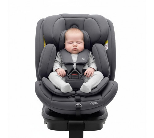Автокресло Agex Comfort i-Fix 360 New (0-36 кг), Grey