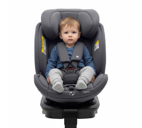 Автокресло Agex Comfort i-Fix 360 New (0-36 кг), Grey