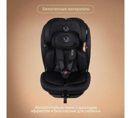 Автокресло Kidzi Spin 360 i-Size (0-36 кг), Black