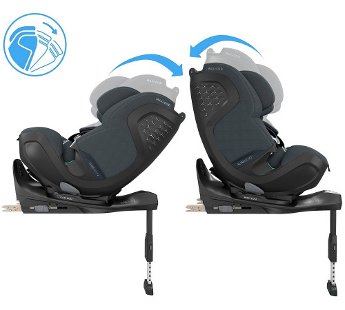 Автокресло Maxi-Cosi Pearl XL Slide Pro 0-36 кг с базой FamilyFix Slide Pro, Authentic Graphite