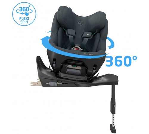 Автокресло Maxi-Cosi Pearl XL Slide Pro 0-36 кг с базой FamilyFix Slide Pro, Authentic Graphite