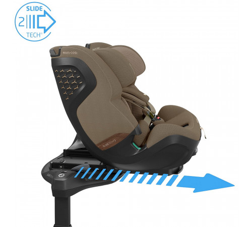 Автокресло Maxi-Cosi Pearl XL Slide Pro 0-36 кг с базой FamilyFix Slide Pro, Authentic Truffle