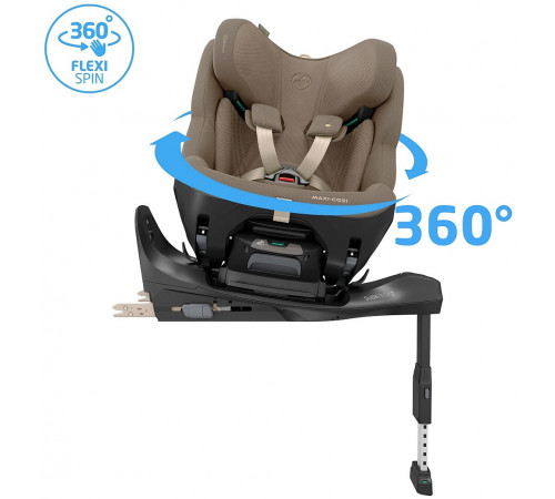 Автокресло Maxi-Cosi Pearl XL Slide Pro 0-36 кг с базой FamilyFix Slide Pro, Authentic Truffle