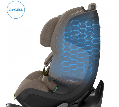 Автокресло Maxi-Cosi Pearl XL Slide Pro 0-36 кг с базой FamilyFix Slide Pro, Authentic Truffle