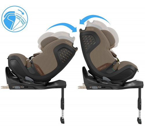 Автокресло Maxi-Cosi Pearl XL Slide Pro 0-36 кг с базой FamilyFix Slide Pro, Authentic Truffle