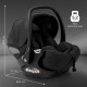 Автокресло Sweet Baby Premier (0-13 кг), Pro Black
