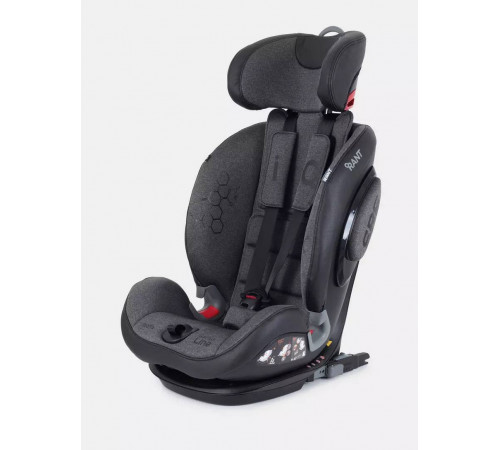 Автокресло Rant iQ Isofix Genius Line (9-36кг, группа 1/2/3), Dark grey