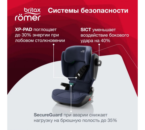 Автокресло Britax Roemer Kidfix i-Size (15-36 кг, группа 2/3), Moonlight Blue