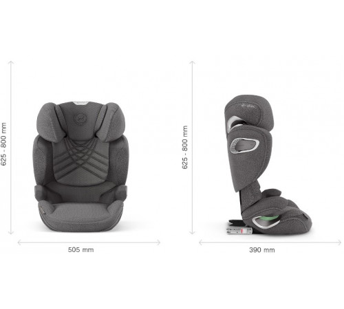 Автокресло Cybex Solution T i-Fix Plus (15-36 кг), Mirage Grey