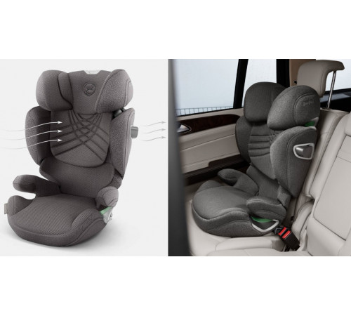 Автокресло Cybex Solution T i-Fix Plus (15-36 кг), Mirage Grey