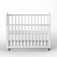 Детская кровать Antemi Classic Sleep с маятником и ящиком, Белый