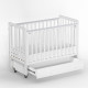 Детская кровать Antemi Classic Sleep с маятником и ящиком, Белый
