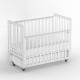 Детская кровать Antemi Classic Sleep с маятником и ящиком, Белый