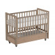 Детская кровать Antemi Classic Sleep с маятником и ящиком, Капучино