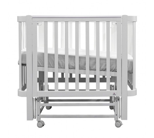 Детская кровать Antemi Terra Light New с маятником, Белый