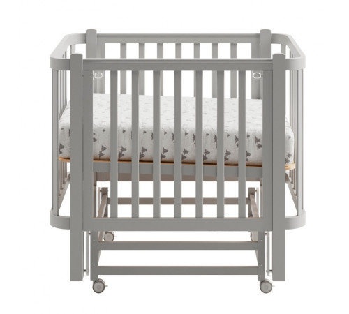 Детская кровать Antemi Terra Light New с маятником, Серый
