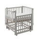 Детская кровать Antemi Terra Light New с маятником, Серый