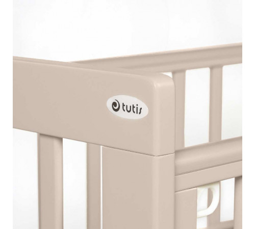 Детская кровать Tutis Cloud 4 (маятник универсальный с ящиком), Капучино 