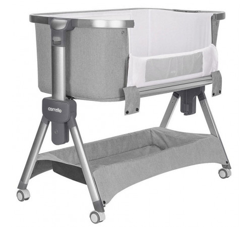 Приставная кроватка Carrello Aria 2 в 1 CRL-16402 Silver Grey (Серебристый серый)