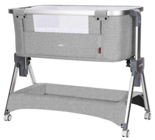 Приставная кроватка Carrello Aria 2 в 1 CRL-16402 Silver Grey (Серебристый серый)