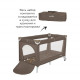 Манеж-кровать Carrello Piccolo Plus CRL-11501/2, Chocolate Brown