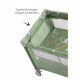 Манеж-кровать Carrello Piccolo Plus CRL-11501/2, Mint Green