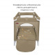 Манеж-кровать Carrello Piccolo Plus CRL-11501/2, Sand Beige