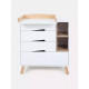 Детский пеленальный комод Rant Lago Pro 800/4 с органайзером, Cloud White